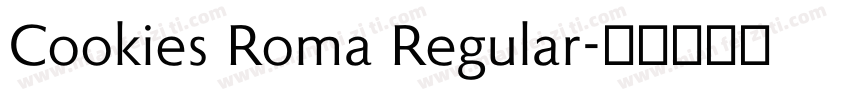 Cookies Roma Regular字体转换